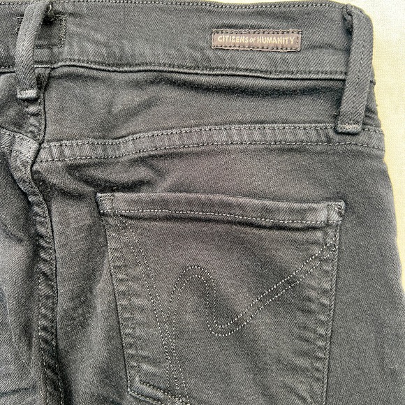 Citizens of Humanity Stretch Avedon Skinny Leg Jeans Black Size 26 - Picture 12 of 13